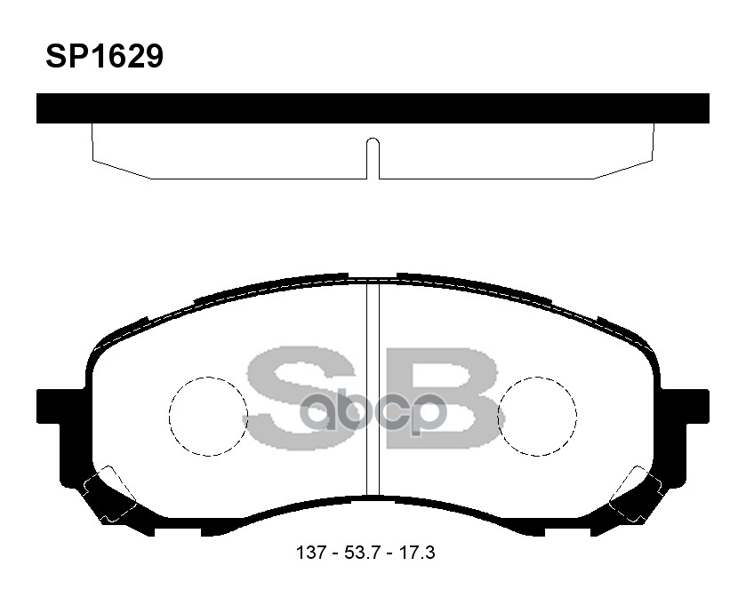 фото Комплект тормозных колодок sangsin brake sp1629