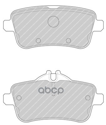 фото Комплект тормозных колодок ferodo fdb4701