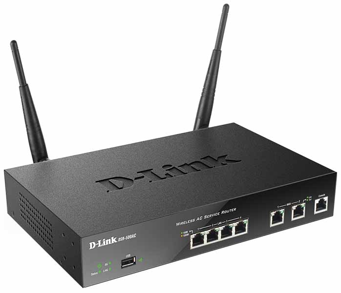 фото Сетевой экран d-link dsr-500ac/ru/a1a black