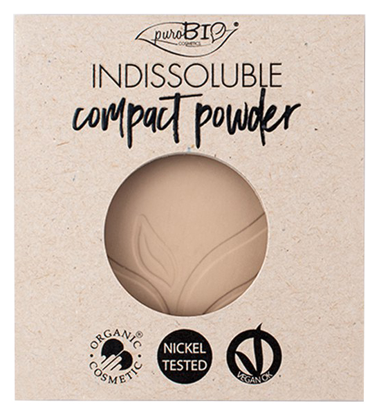 Пудра PuroBio REFILL INDISSOLUBLE compact powder 01 натуральный 9 г