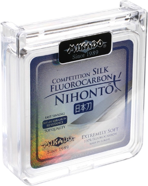 фото Леска монофильная mikado nihonto fluorocarbon silk 0,25 мм, 30 м, 4,6 кг