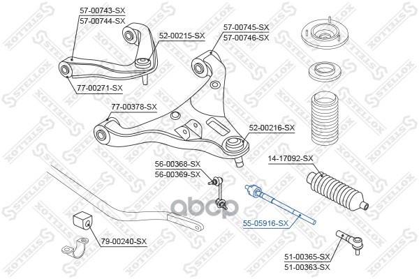 

Рулевая тяга Stellox 5505916SX