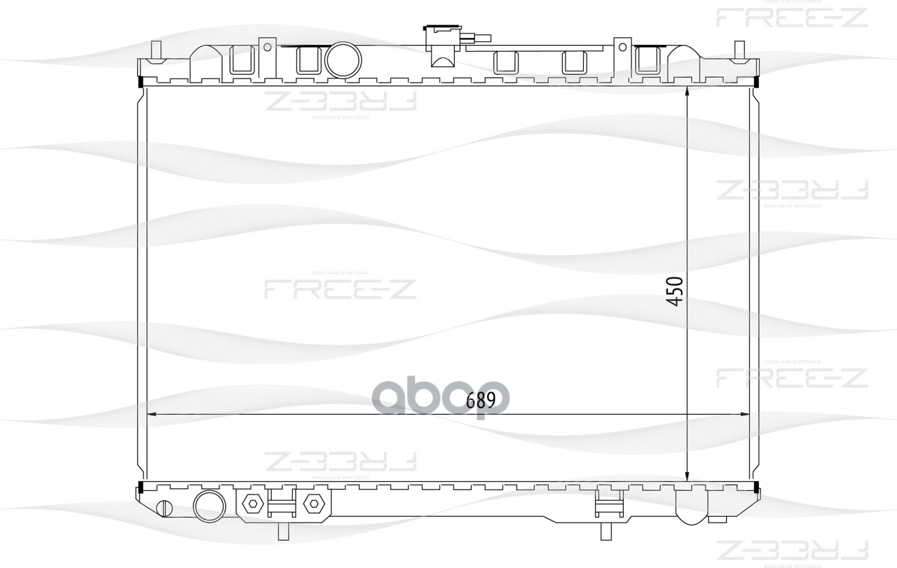 фото Радиатор охлаждения free-z kk0242