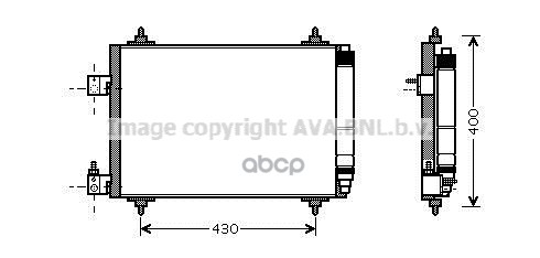 фото Радиатор кондиционера ava quality cooling pea5286d