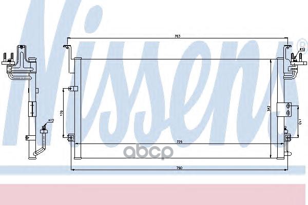 фото Радиатор кондиционера nissens 94775
