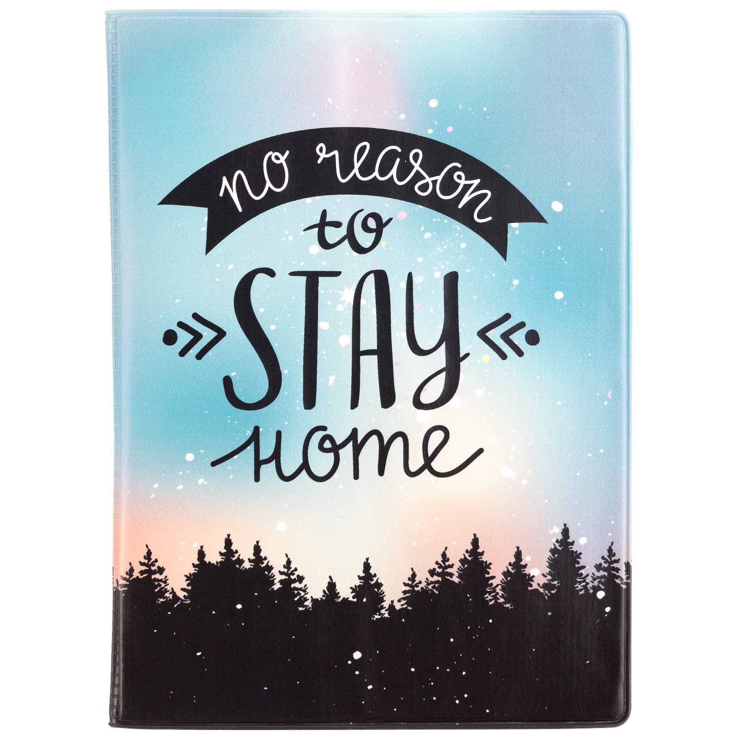 

Обложка для паспорта "No reason to stay home"