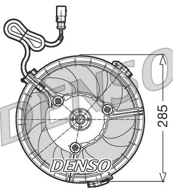 фото Вентилятор охлаждения двигателя denso der02005