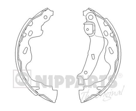 

Комплект тормозных колодок NIPPARTS J3502082