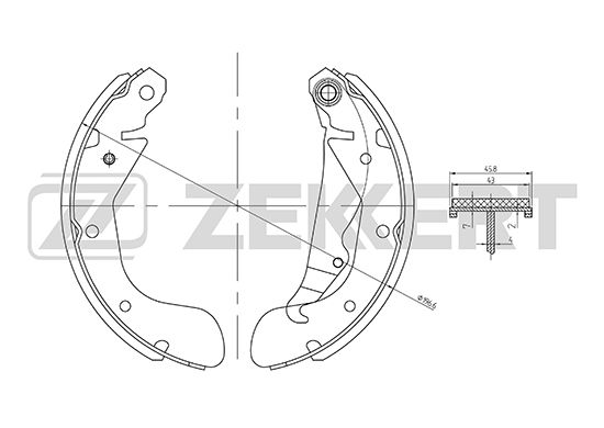 

Комплект тормозных колодок ZEKKERT BK-4459