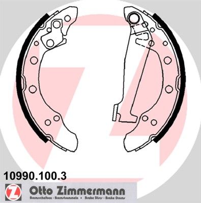 

Комплект тормозных колодок ZIMMERMANN 10990.100.3