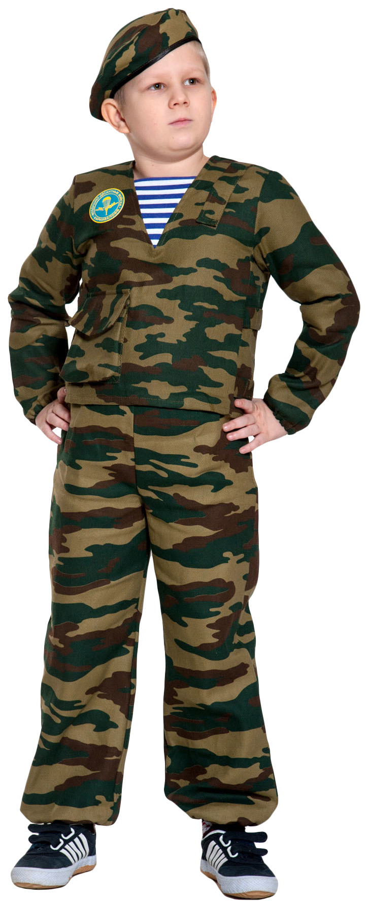 фото Карнавальный костюм карнавалофф военный, цв. хаки р.134