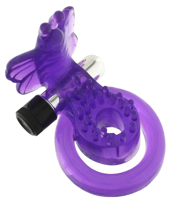 фото Эрекционное кольцо seven creations cock ball ring butterfly jelly vibe