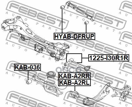 фото Сайлентблок febest kaba2rr