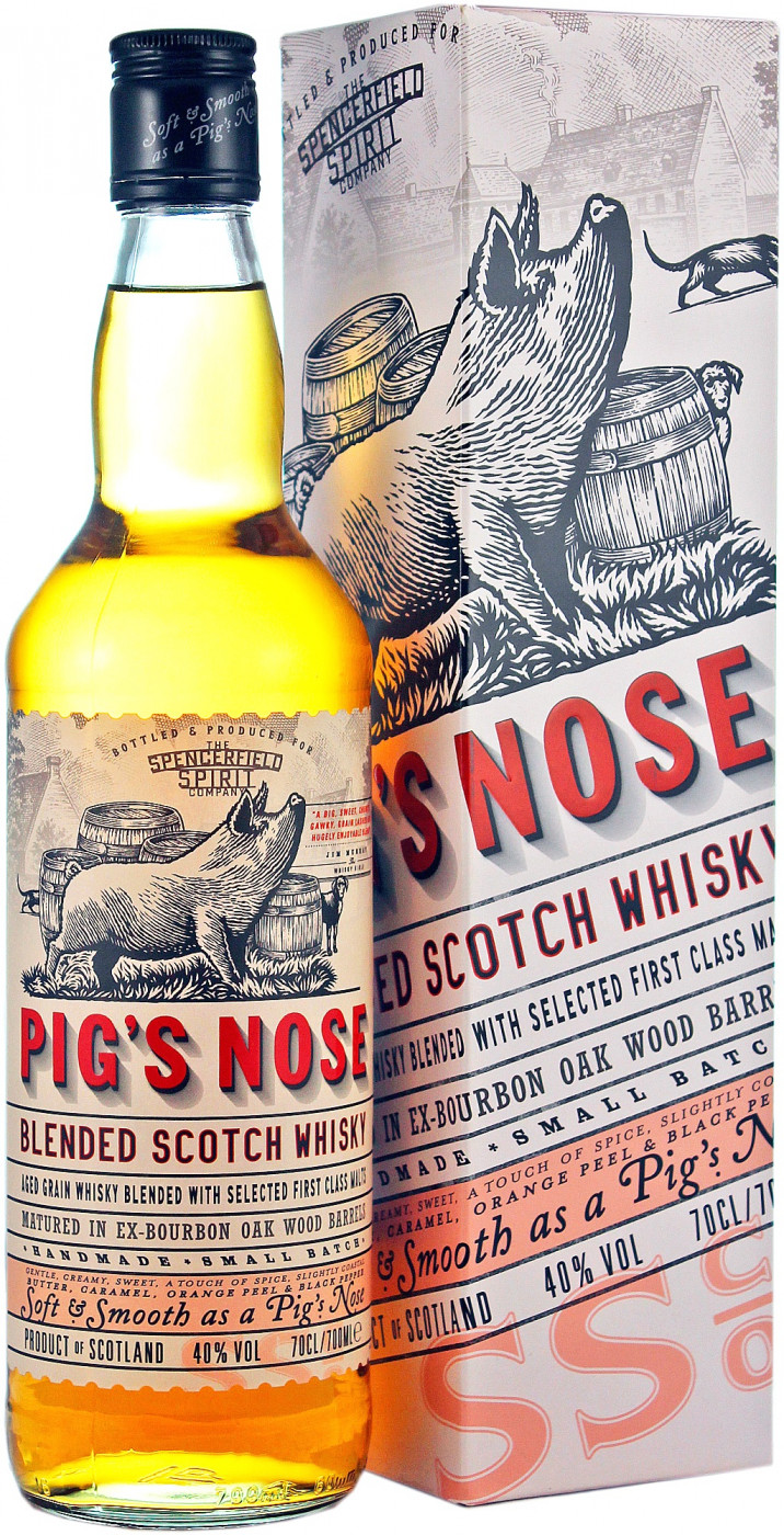 

Виски Spencerfield Spirit Pig's Nose gift box 0.7 л