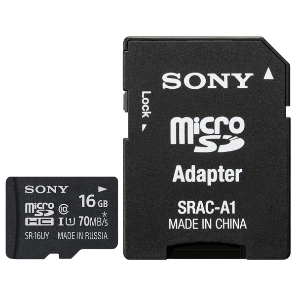 Карта памяти Sony Micro SDHC SR16UYAT 16GB