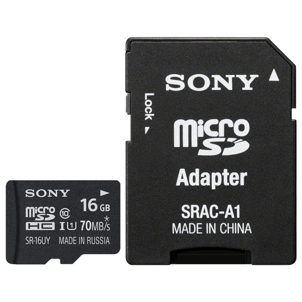 фото Карта памяти sony micro sdhc sr16uyat 16gb