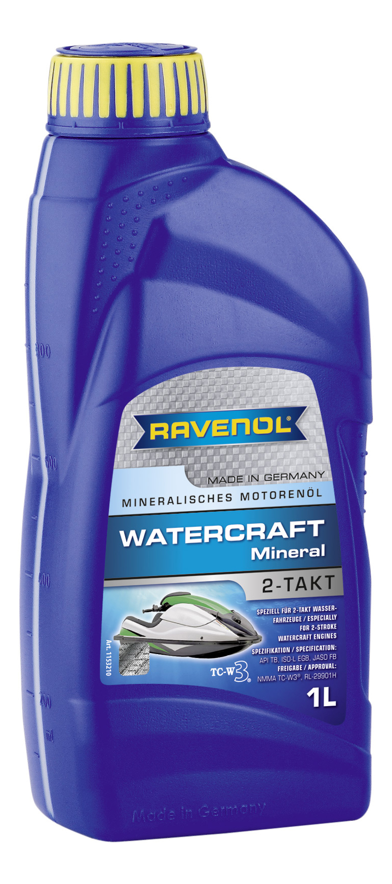 Моторное масло Ravenol Watercraft Mineral 2-Takt 5W-30 1л