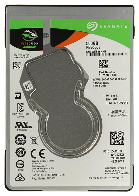 фото Гибридный жесткий диск seagate firecuda 500гб (st500lx025)