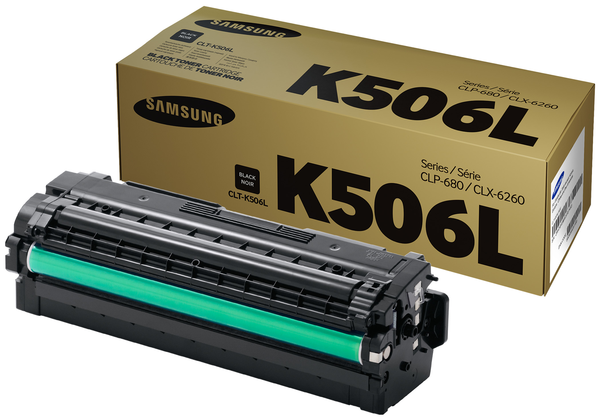 Картридж для лазерного принтера Samsung CLT-K506L, черный, оригинал
