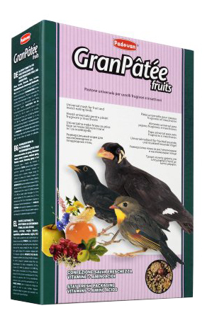 фото Основной корм padovan granpatee fruits, для насекомоядных птиц 1000 г