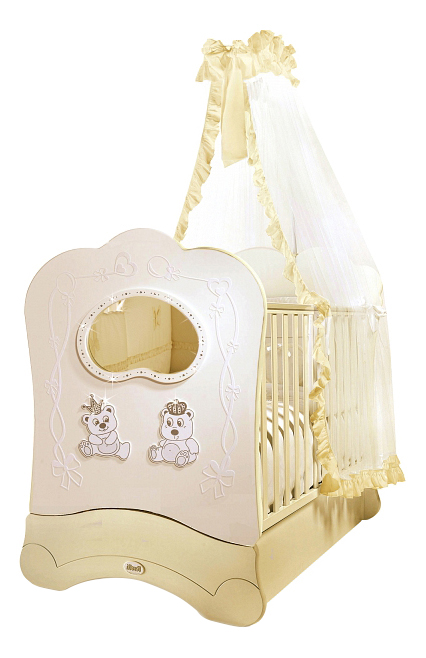 фото Кровать-маятник feretti 65х125 см fms oblo majesty brillante ivory