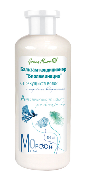 фото Бальзам для волос green mama биоламинация 400 мл