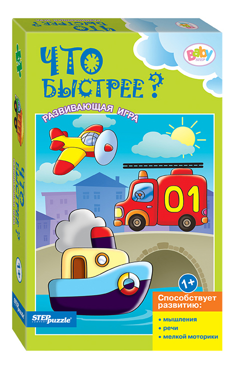 

Пазл Step Puzzle 18 деталей, Что быстрее