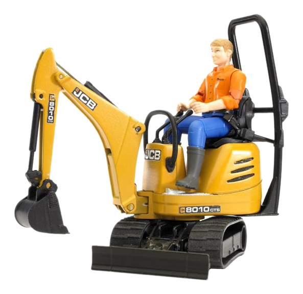 Спецтехника Bruder JCB 8010 CTS и рабочий