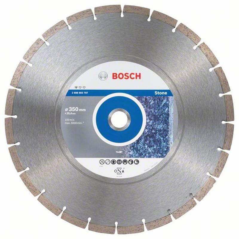 фото Диск отрезной алмазный bosch stf stone 350-25,4 2608603797