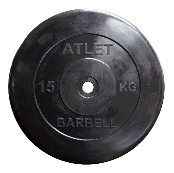фото Диск для штанги mb barbell atlet 15 кг, 26 мм