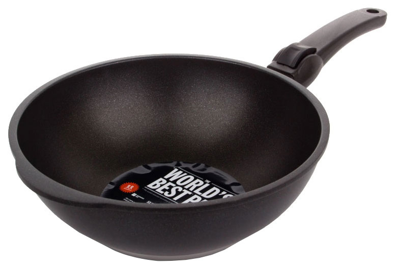 фото Сковорода для вока amt gastroguss frying pans 26 см черный amt1126s