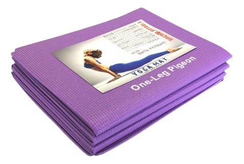 фото Коврик для йоги original fit.tools ft-ygmf purple 173 см, 4 мм