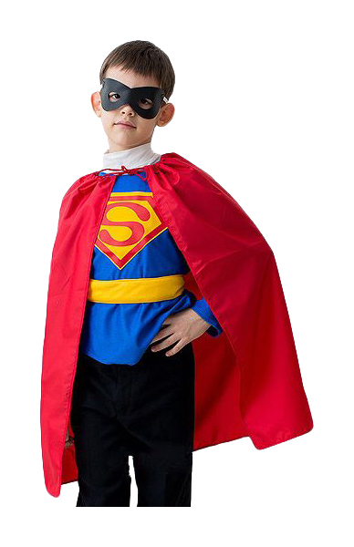 Карнавальный костюм Бока Супермен, цв. красный; синий р.122