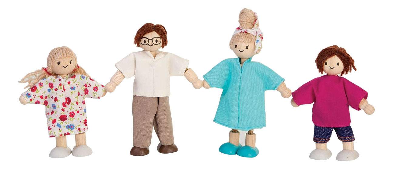 

Кукла мягкая PlanToys семья современная, Семья современная
