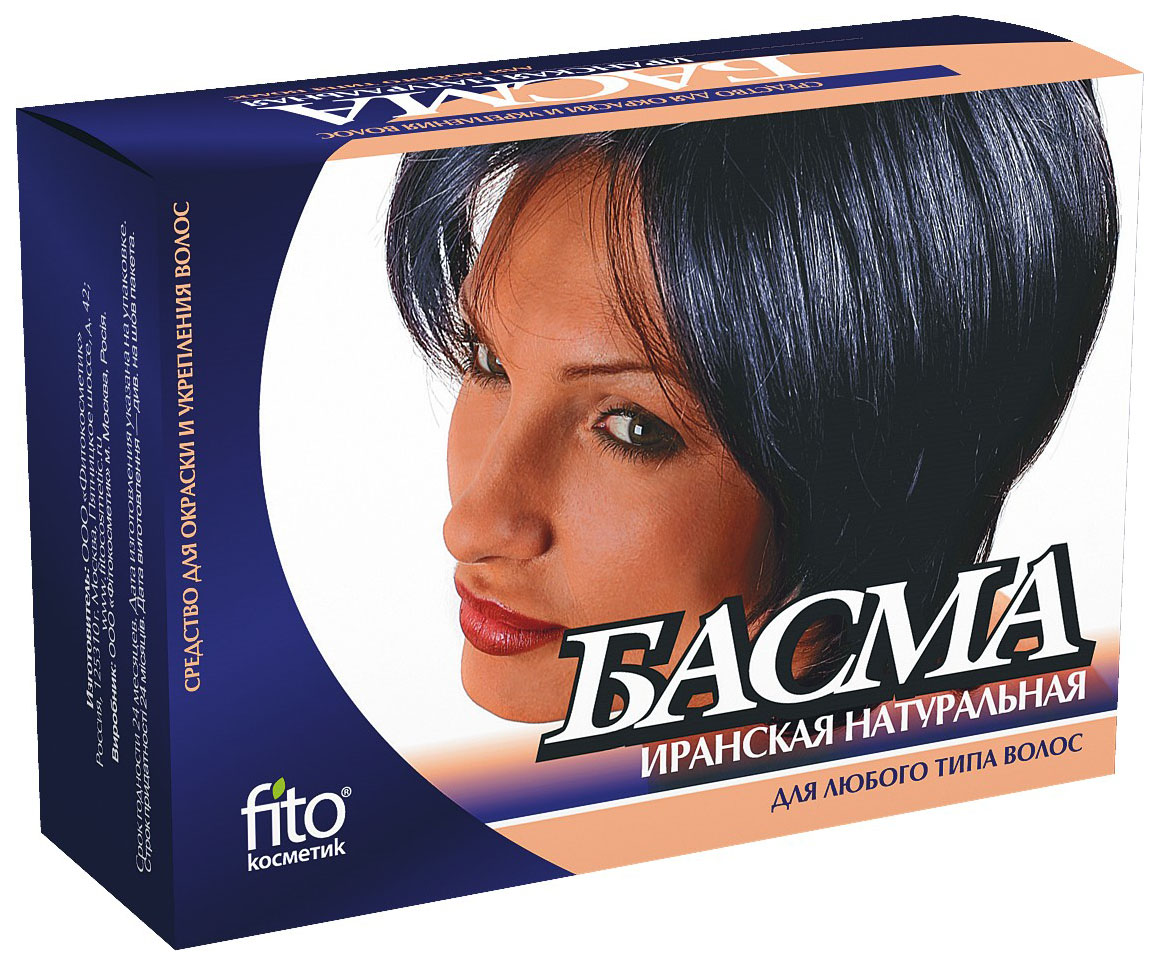 Купить Краска для волос Фитокосметик Басма иранская натуральная 125 г