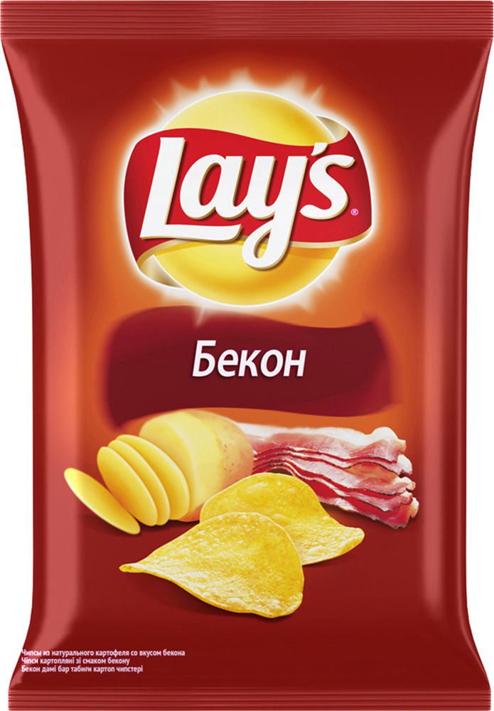 

Картофельные чипсы Lays бекон 150 г