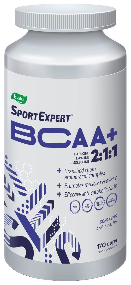 фото Эвалар sportexpert bcaa+ 170 капсул без вкуса