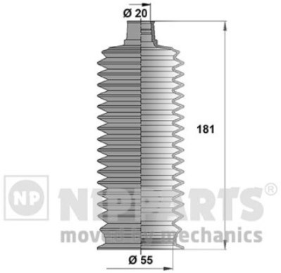 

Пыльник рулевой рейки Nipparts J2842026