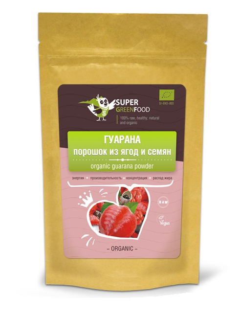 

Гуарана порошок из ягод и семян Super Green 100 г