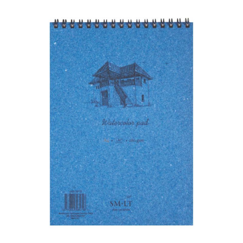 

Альбом на спирали для акварели Smiltainis Watercolor pad, А4, 35 л