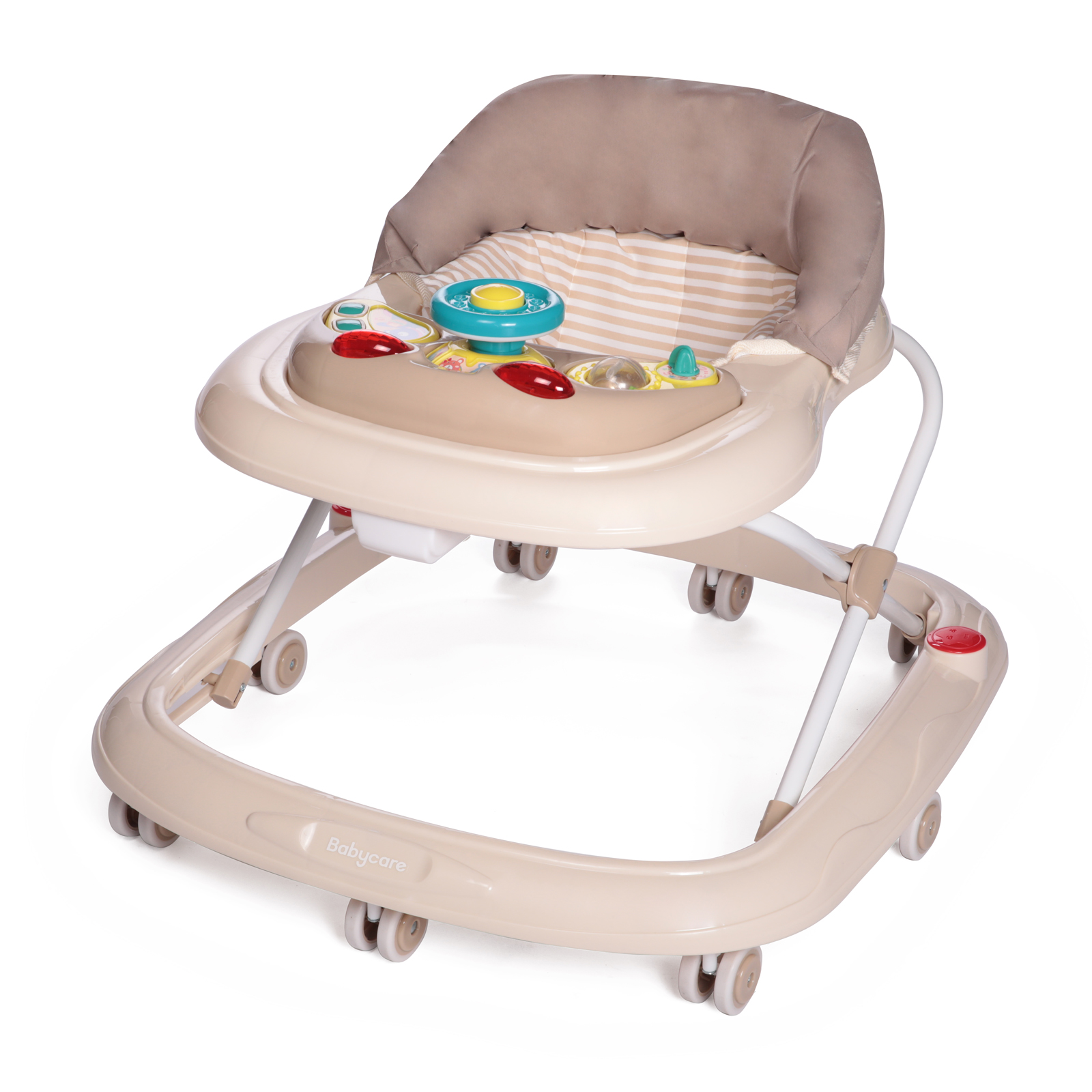 

Ходунки детские Baby Care Flip бежевые полосы