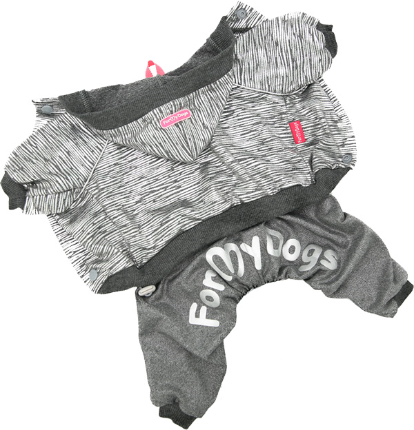 

Костюм для собак FOR MY DOGS, унисекс, серебристый, 402SS-2019 16, 402SS-2019