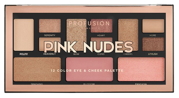 

Набор для макияжа PROFUSION Pink Nudes Color Eye & Cheek Palette