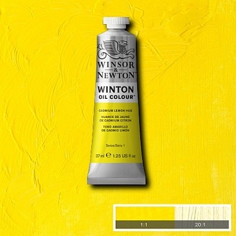 фото Масляная краска winsor&newton winton лимонный кадмий 37 мл