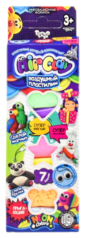 

Набор креативного творчества Воздушный пластилин Air Clay, 7 цветов ARCL-01-01 Danko Toys