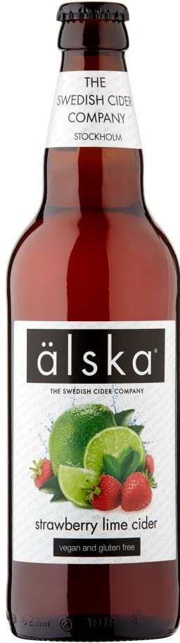 фото Пиво alska strawberry & lime 0.5 л the swedish cider company