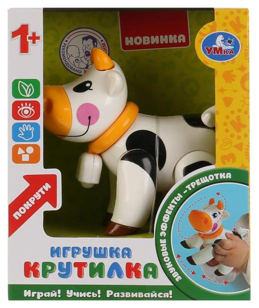 

Развивающая игрушка-крутилка Умка Корова белая