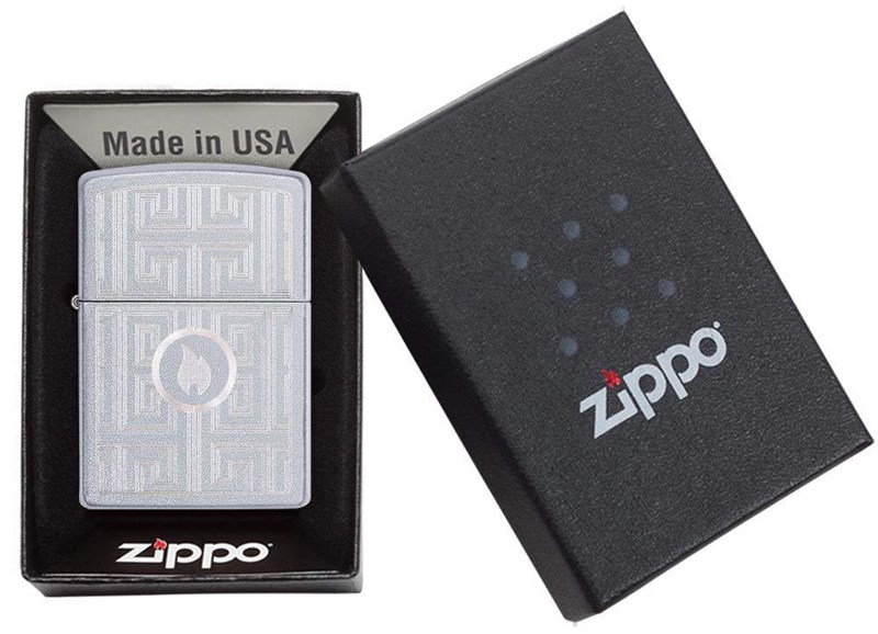 

Бензиновая зажигалка Zippo Labyrinth Satin Chrome, Labyrinth