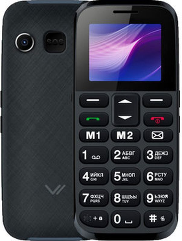 

Мобильный телефон Vertex C313 Black/Blue, VRX-C313-BL