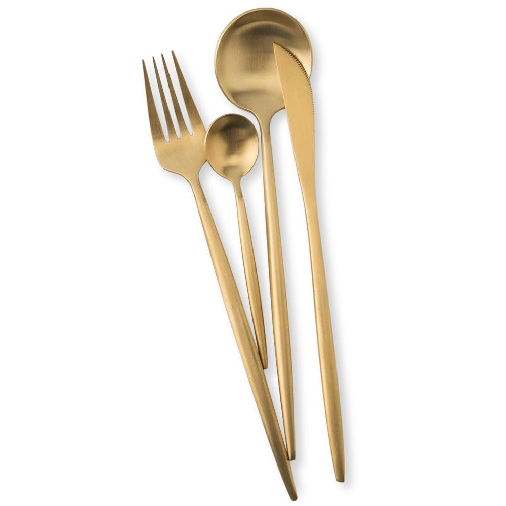 Набор столовых приборов Xiaomi Maison Maxx Stainless Steel Modern Flatware Set Gold